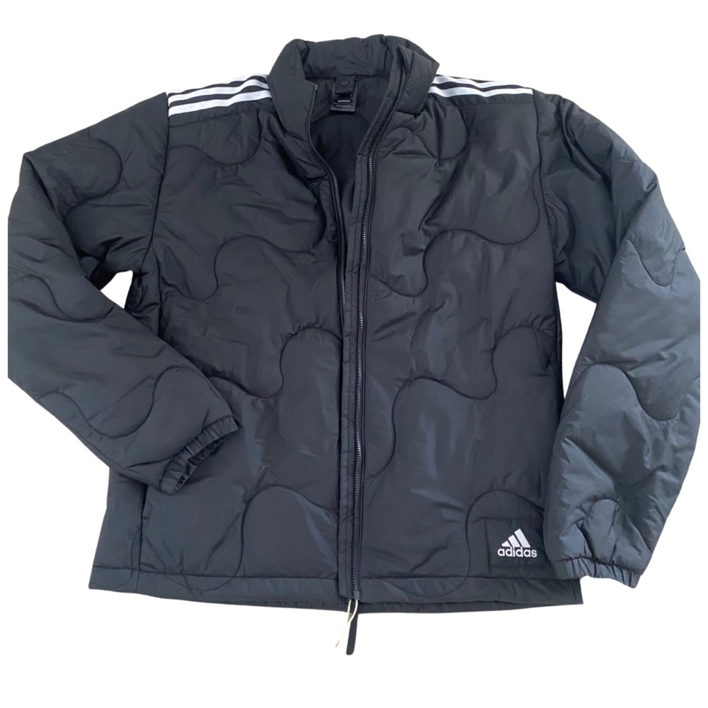 Preloved Men’s Small Black Adidas Quilted Insulated Jacket